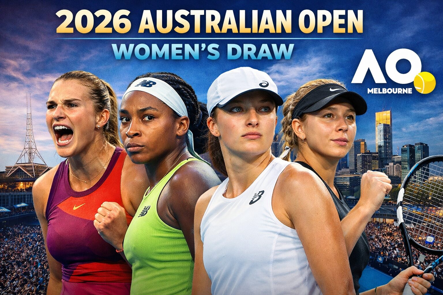 2026 Australian Open Women’s Draw