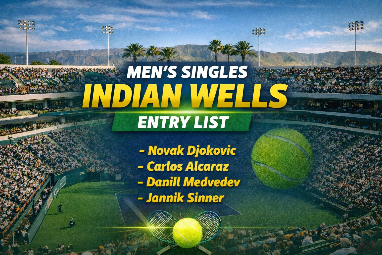2026 Indian Wells Entry List