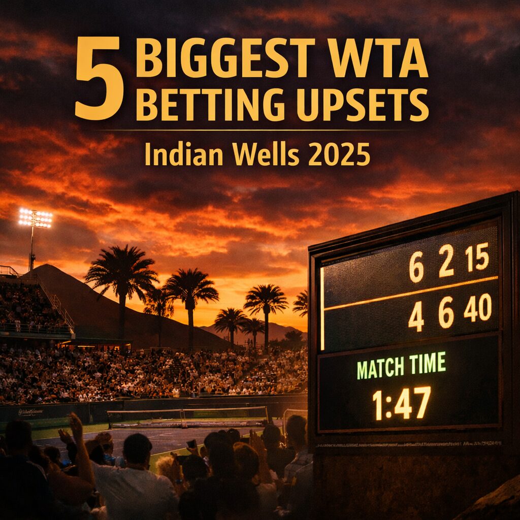 WTA betting upsets Indian Wells 2025