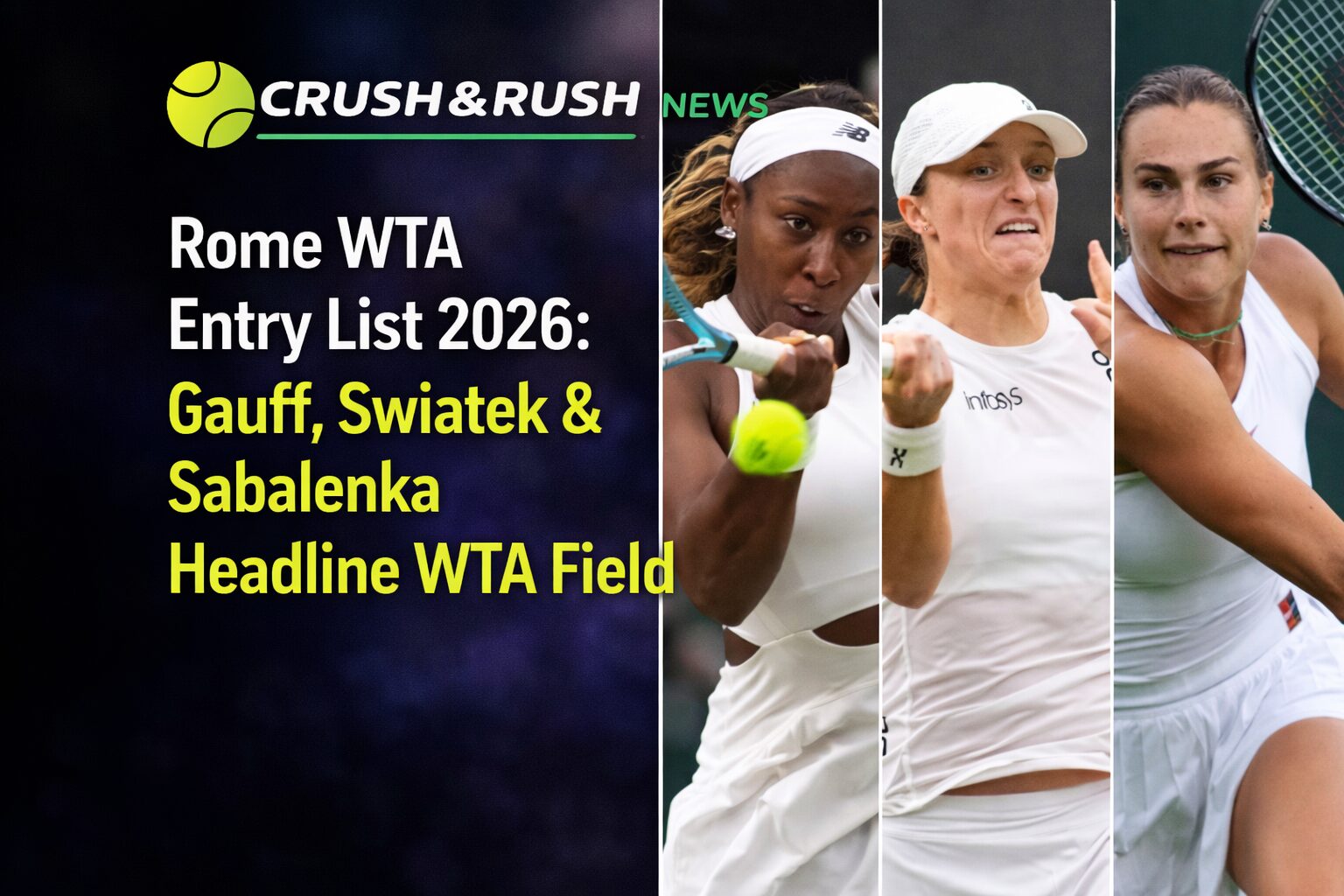 Rome WTA Entry List 2026