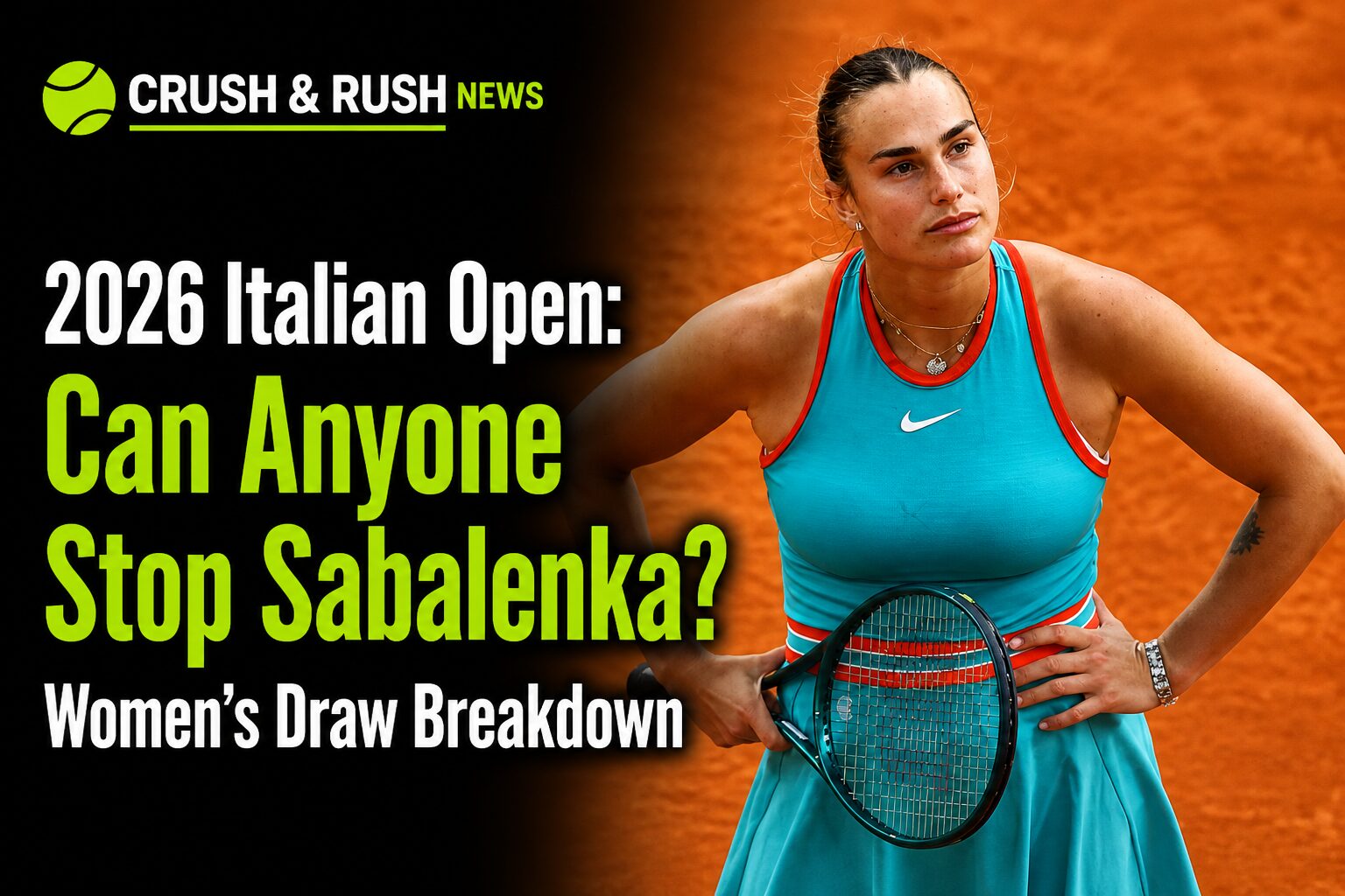 2026 Italian Open Women’s draw