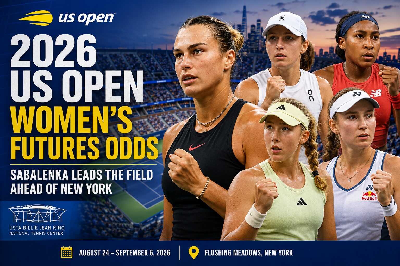 2026 US Open Women's Futures Odds